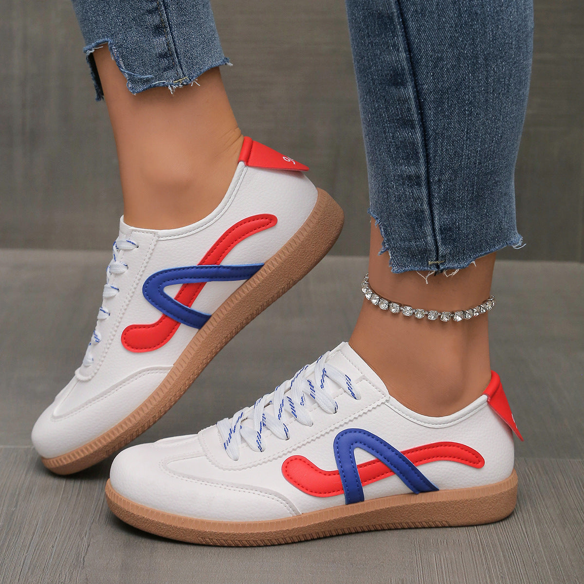 German Training Women's Flat Retro Casual Sports Skate Shoes 2