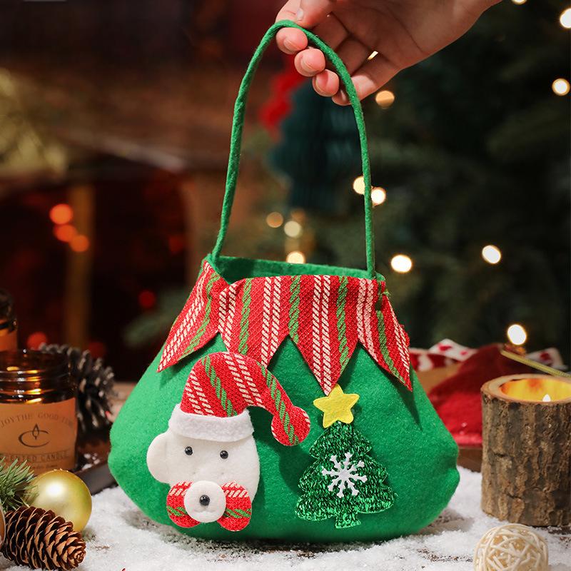 Christmas Safe Fruit Bag, Apple Bag, Christmas Gift Bag, Santa Claus, Snowman, Elk, Kindergarten Decoration Candy 6