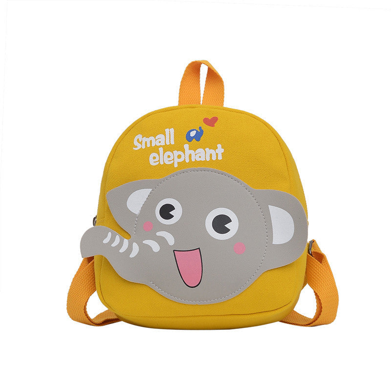 Boys Canvas Backpack Cute Cartoon School Bag 5