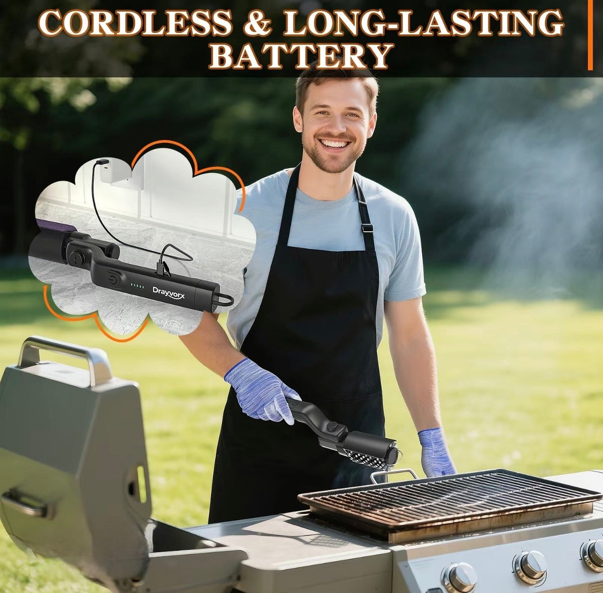 GrillForce Electric Brush 4