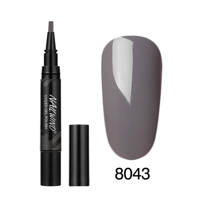 Art Manicure Venalisa 60 Colors Soak Off Enamel Convenience Clean Nail Glue Pen 19