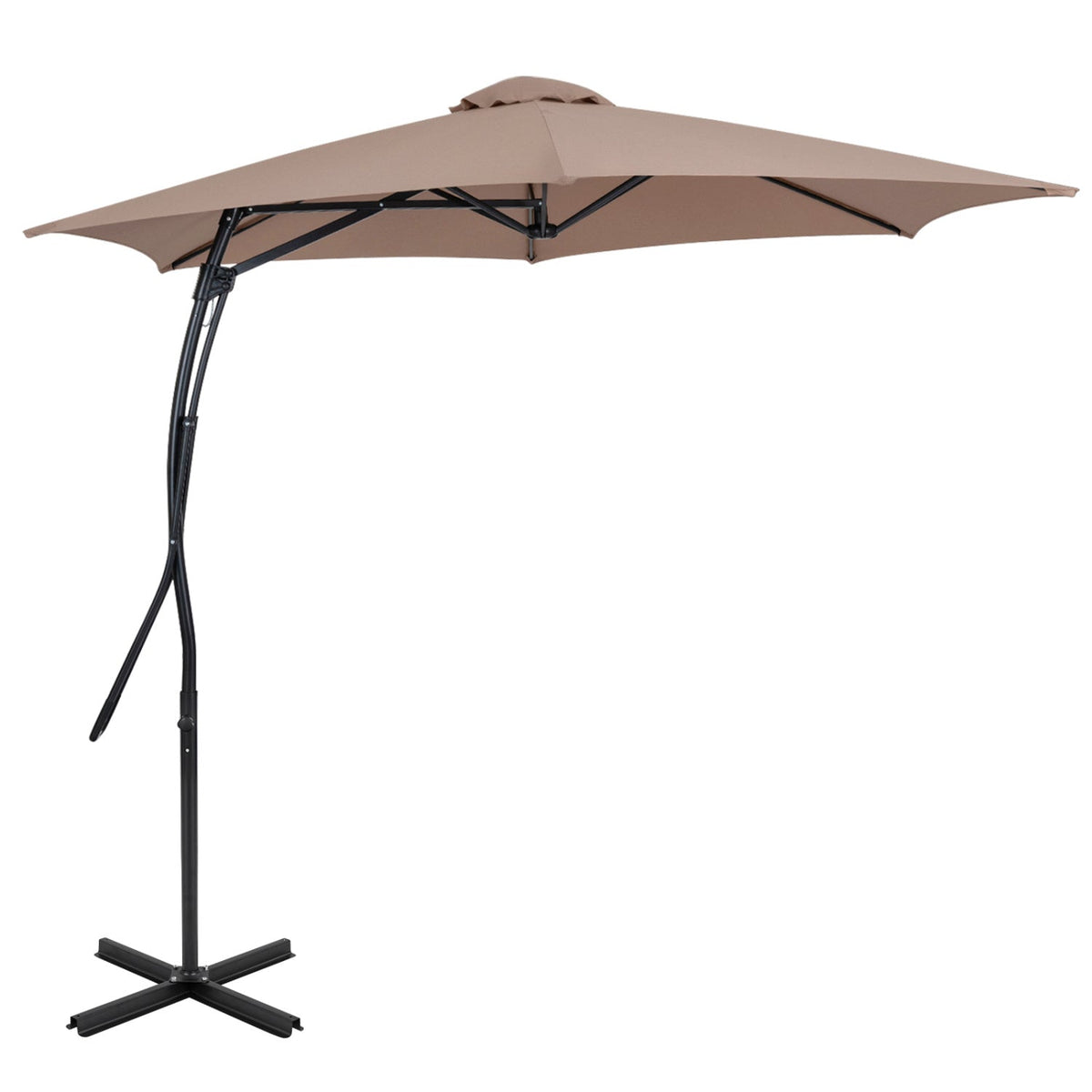9 FT Cantilever Umbrella with Cross Base and Crank Handle 3