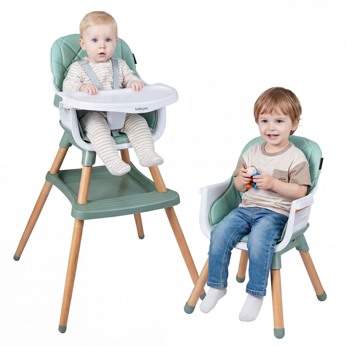 9-in-1 Convertible High Chair for Babies and Toddlers with Seat Cushion 13