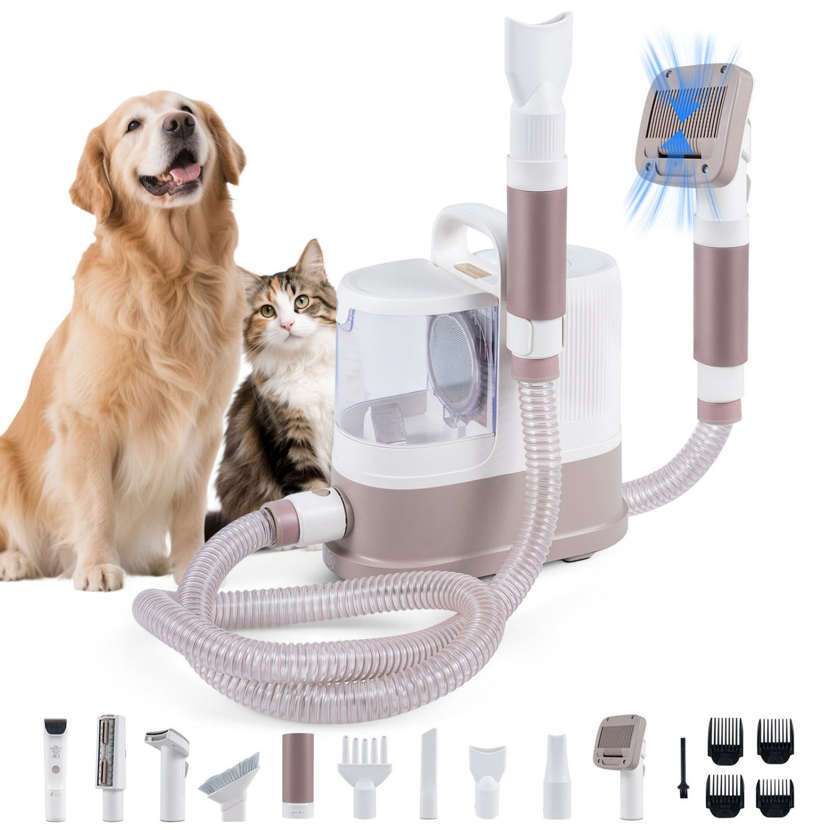 9-in-1 Dog Grooming Vacuum Kit with 3 Suction Modes 1