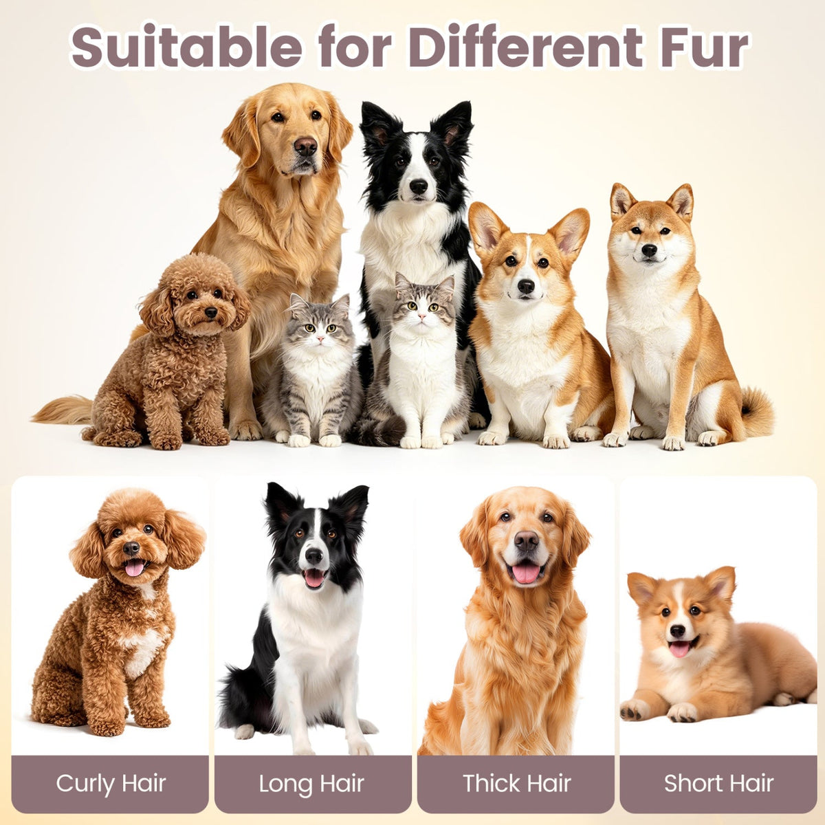 9-in-1 Dog Grooming Vacuum Kit with 3 Suction Modes 8