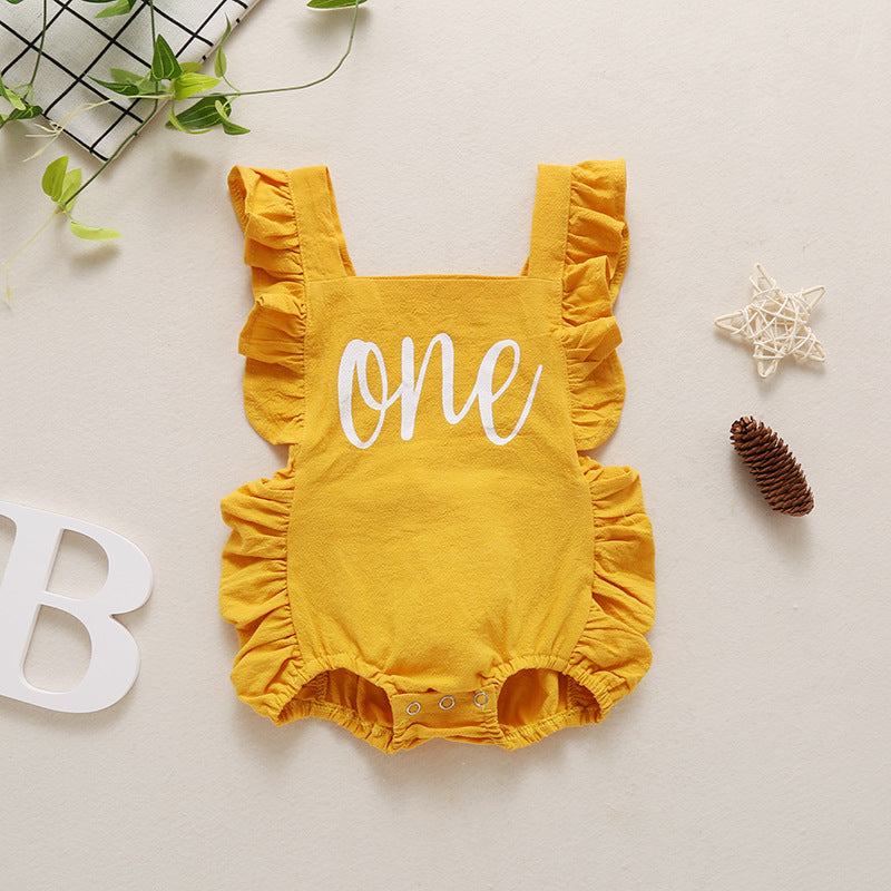 Infant Multicolor Bellyband Jumpsuit Romper 7
