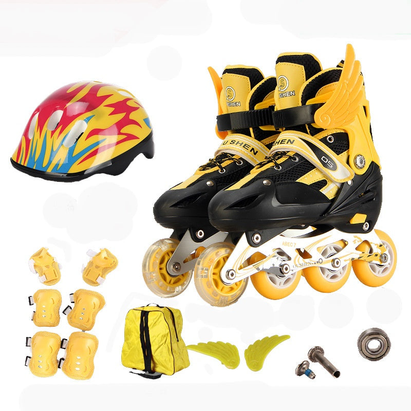 PU Single Adjustable Children The Skating Shoes 5