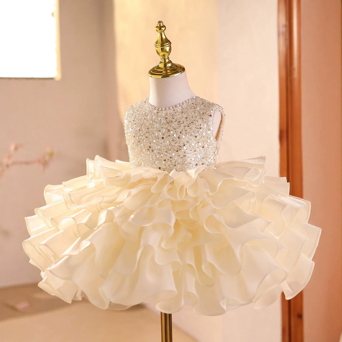 Light-luxury Flower Girl Dress For Performances Including Playing And Hosting Duties 4