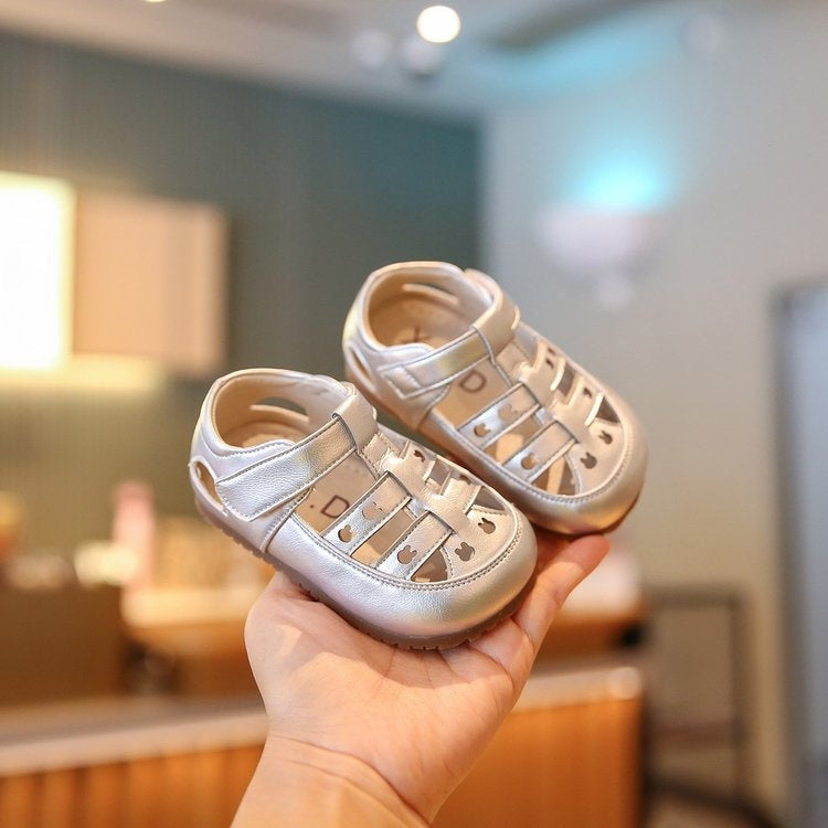 Summer Baby Sandals, Soft Sole First Walker Shoes, Breathable Non-slip Infant Shoes, PU Leather Toddler Sandals For Boys & Girls 3