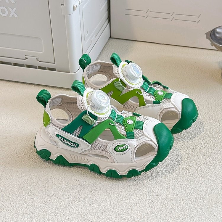 2026 New Spring Summer Boys Closed Toe Sandals, Fashion Sports Sandals For Big Kids Boys 4