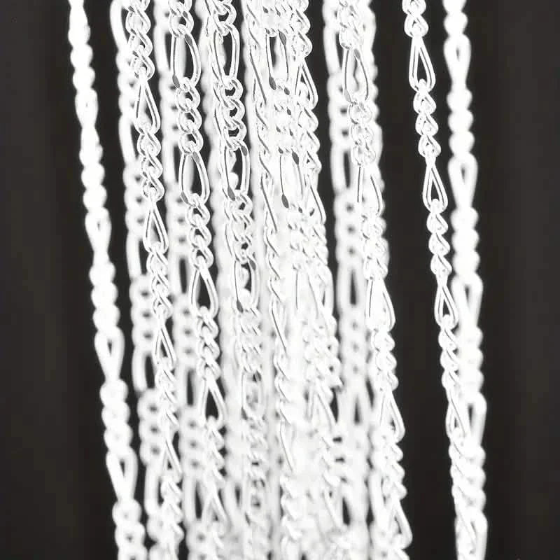 Exquisite Copper Necklace Chain, 16–30in Adjustable, 925 Silver Plated 5