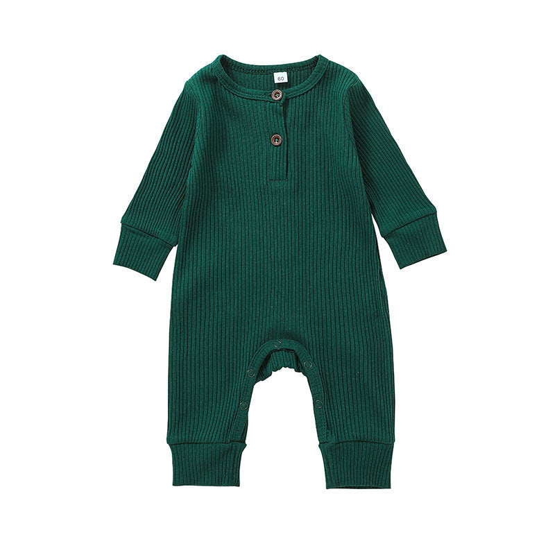 New Baby Jumpsuit Sunken Stripe Trousers Romper Western Style 16