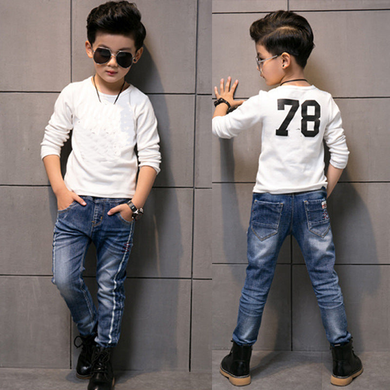 CUHK Kids' Fashion Straight Casual Pants 3