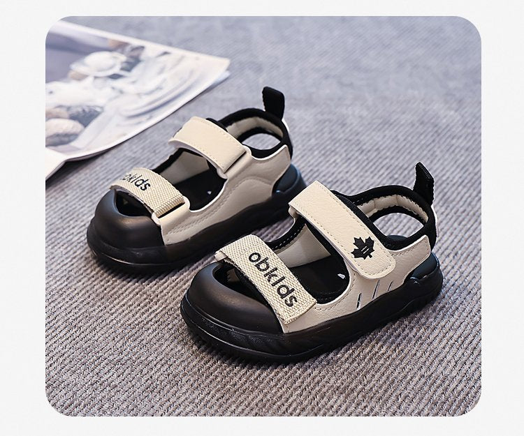 Children's Beach Shoes Summer New Style Medium And Large Children's And Boys' Sandals Velcro Children's Shoes 5
