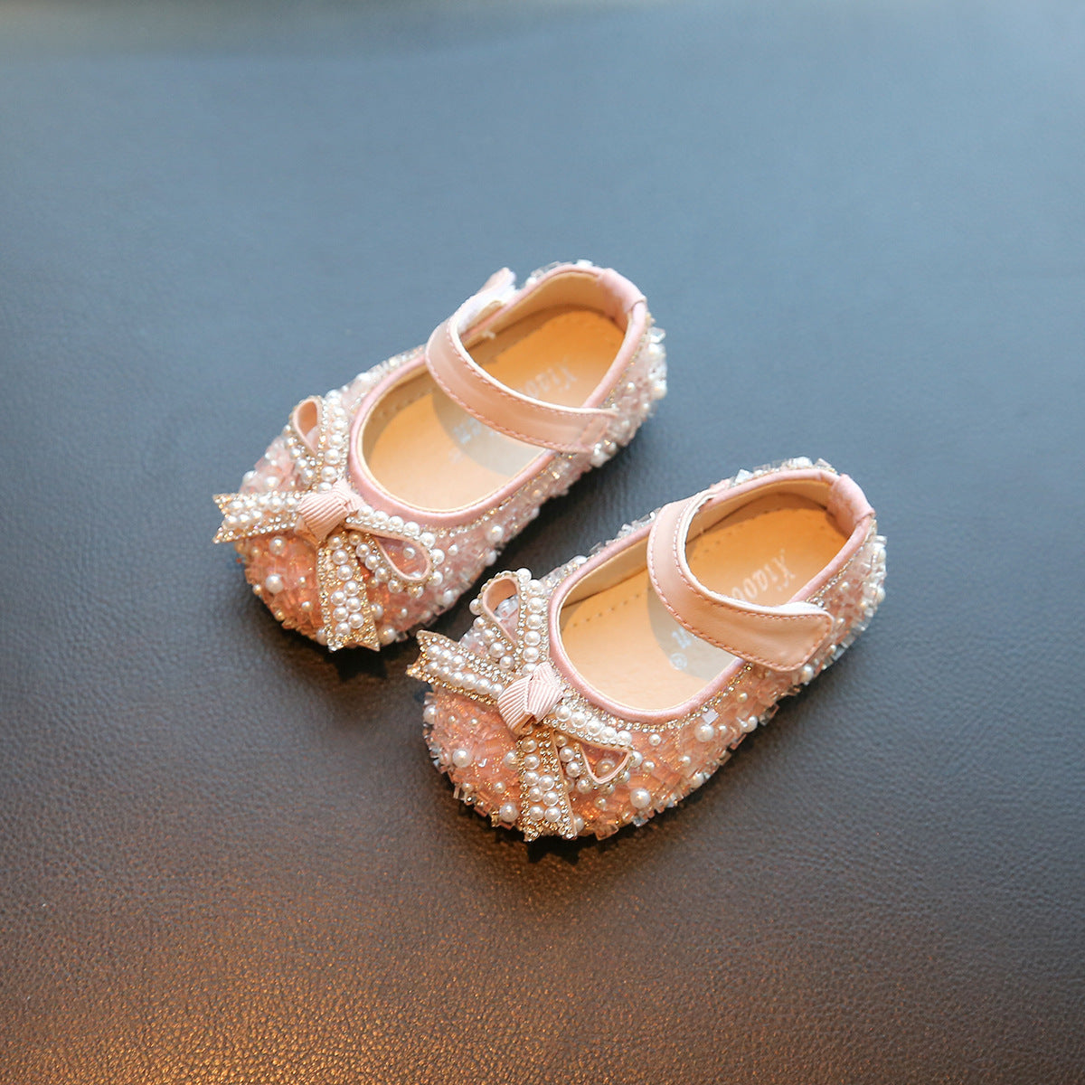 Spring And Autumn Girl's Nude Shoes Non-slip Soft Bottom Toddler 7