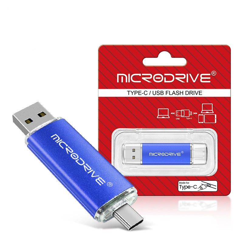 Dual-use Rotating USB Flash Drive For Both Phones And Computers High-speed TYPE-C Large Capacity Suitable For In-car Use 8