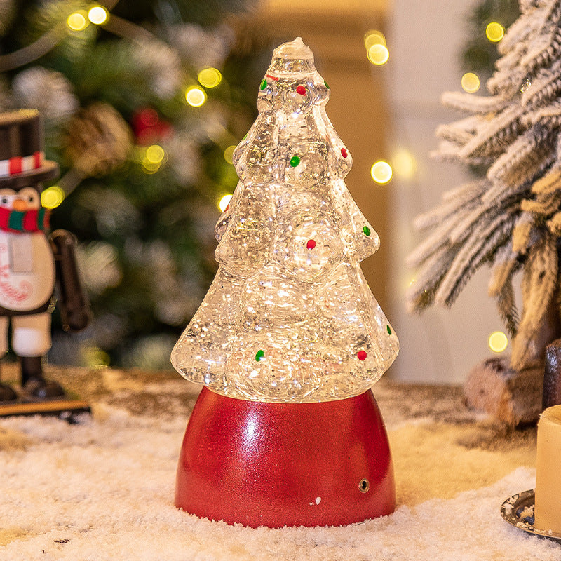 Christmas decorations, Christmas trees, crystal balls, music boxes, Christmas snowflakes, music lights, Christmas gifts, night lights 6