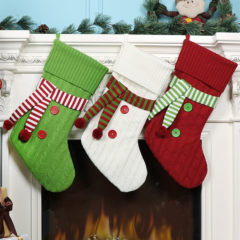 Christmas gift bags Christmas decoration gifts candy bags Halloween scarves Christmas socks 1