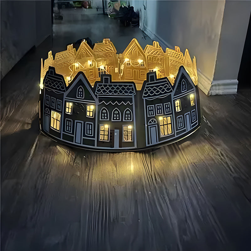 LED Gingerbread Christmas Tree Collar 6