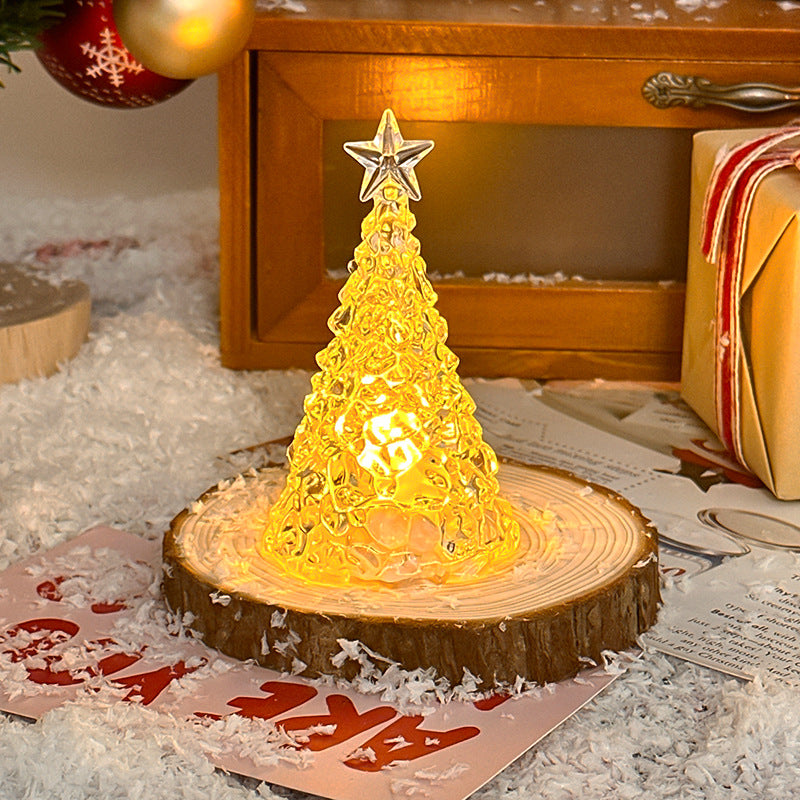 Christmas Star Tree Night Light LED Room Decoration Iceberg Atmosphere Light Children's Christmas Gift Desktop Ornament 6