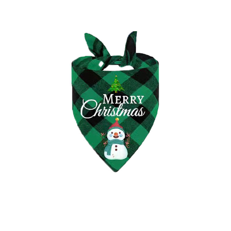 Christmas Day Border Protection Pet Small, Medium, and Large Dogs, Dogs, Cats, Teddy Triangular Towels, Water Jars 7