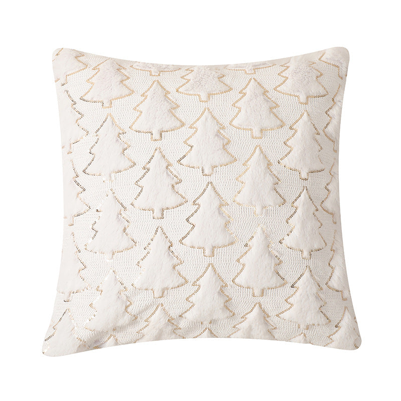 pillow bedroom headboard cushion Christmas tree romantic plush pillowcase ﻿ 1