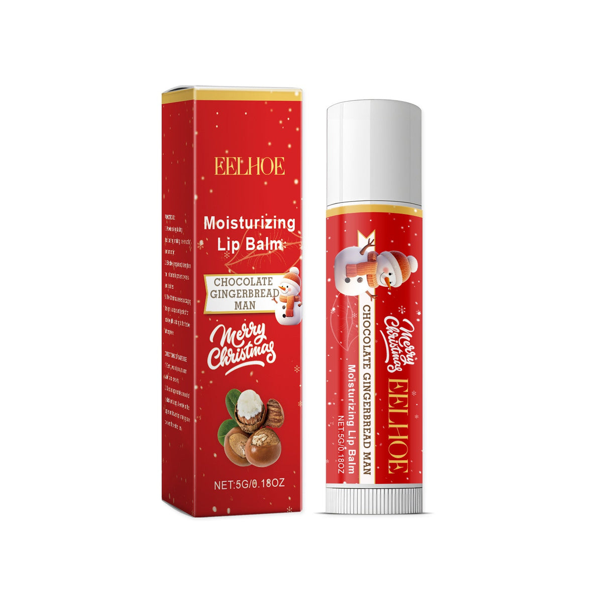 Christmas Lip Balm, Gentle Moisturizing, Nourishing And Caring Lip And Skin Care Lip Balm 1