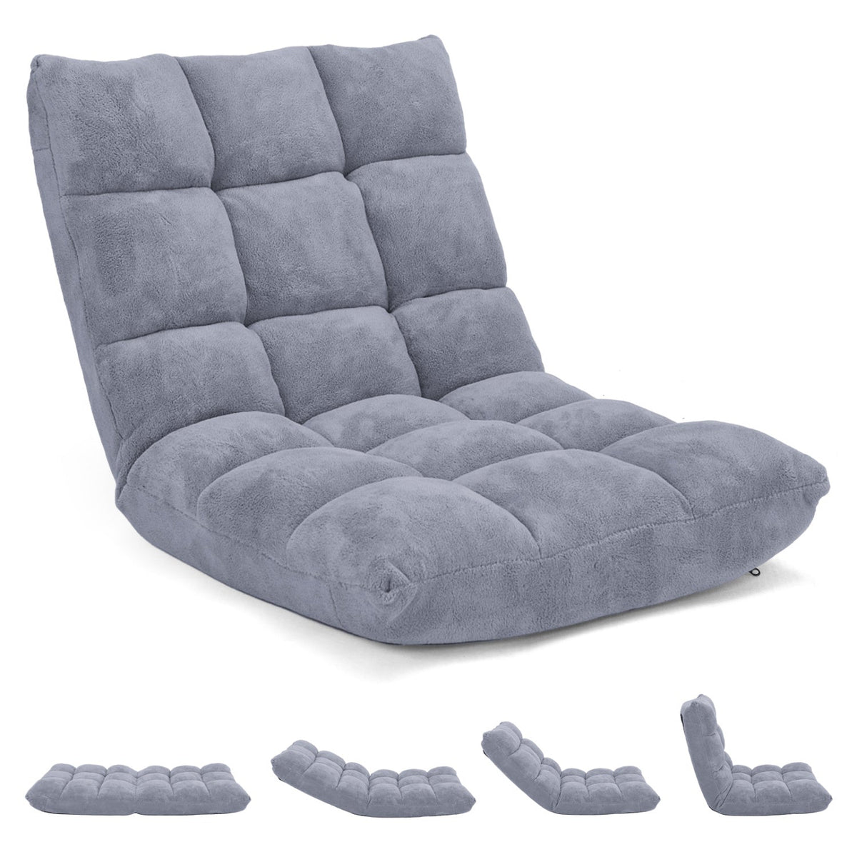 Adjustable 14-position Cushioned Floor Chair 11