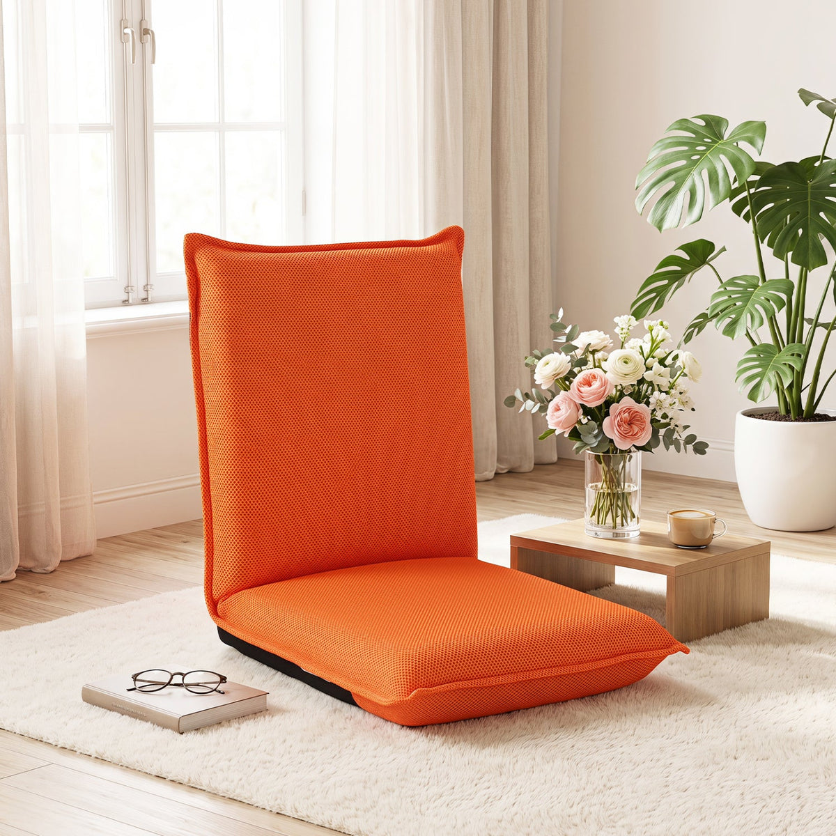 Adjustable Floor Chair with 6 Reclining Positions 2