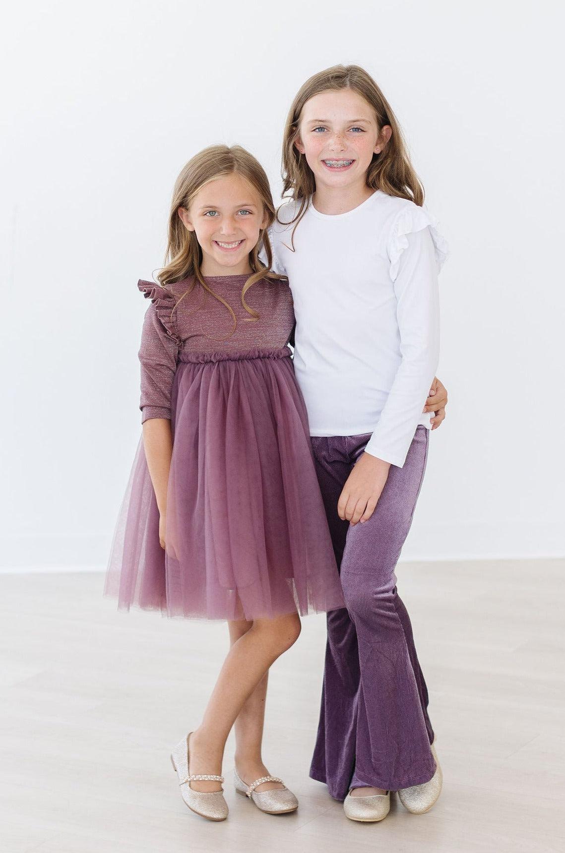 Amethyst Ribbed Velvet Bells 2