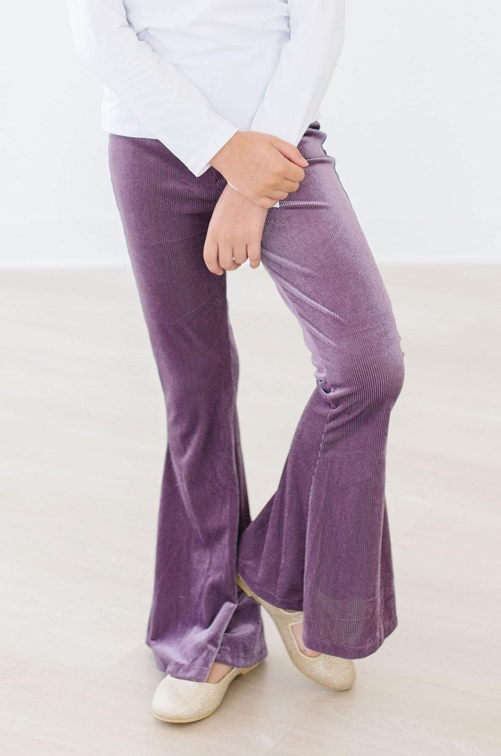 Amethyst Ribbed Velvet Bells 1