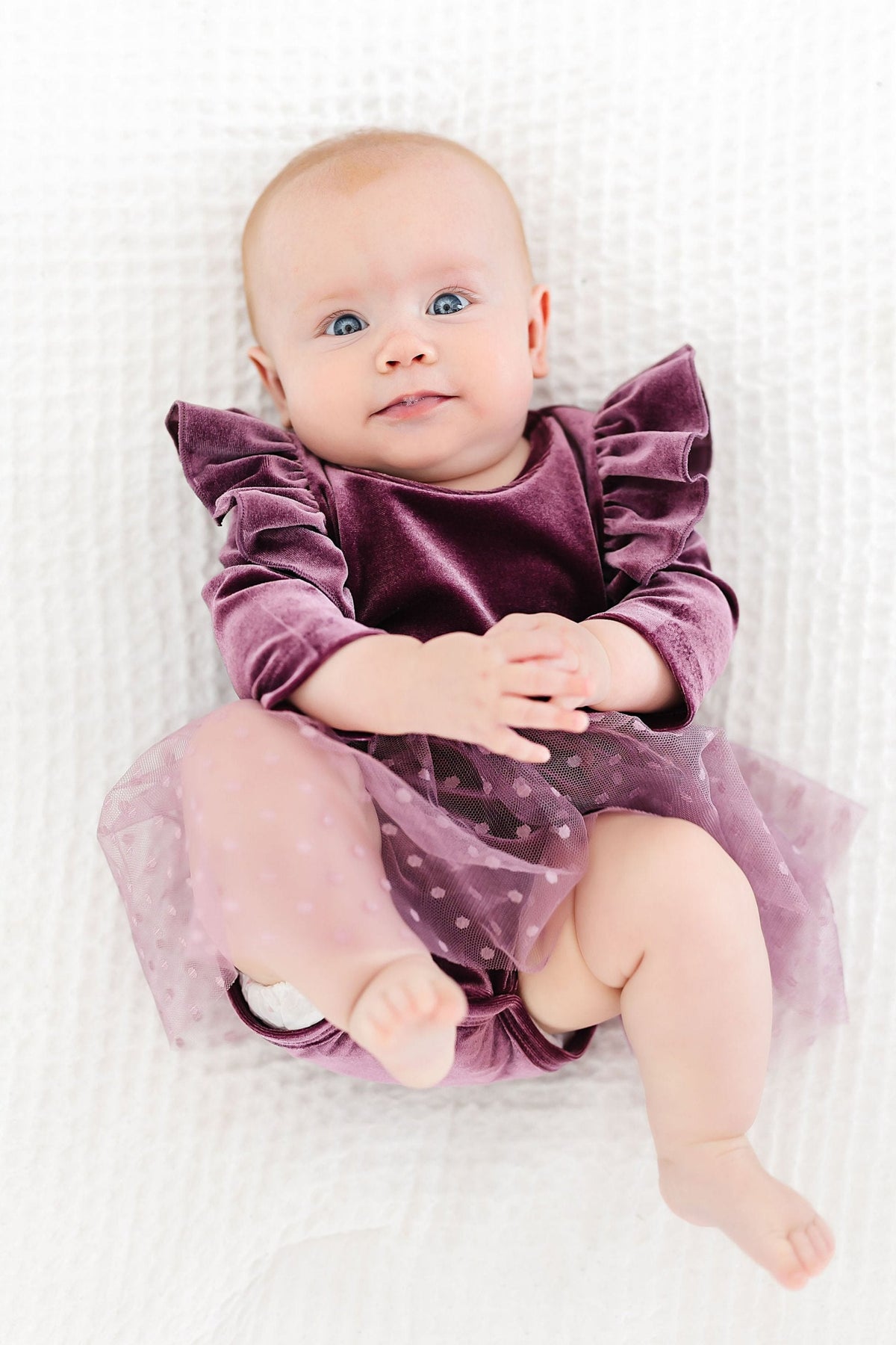Amethyst Velvet Tutu Bodysuit 3