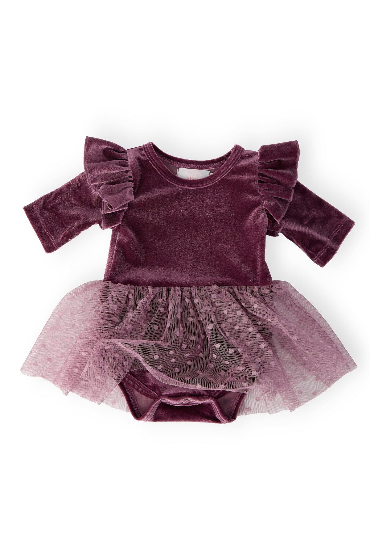 Amethyst Velvet Tutu Bodysuit 4