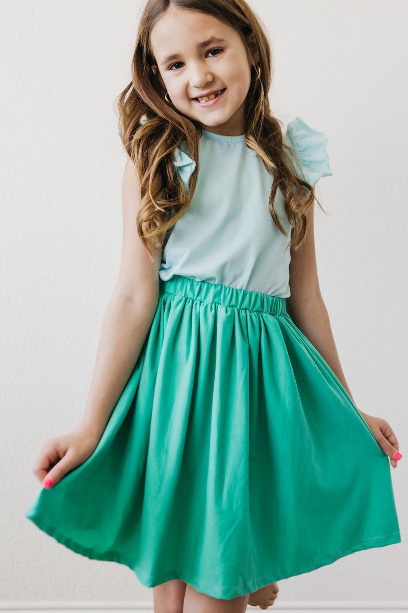 Aqua S/S Ruffle Tee 3