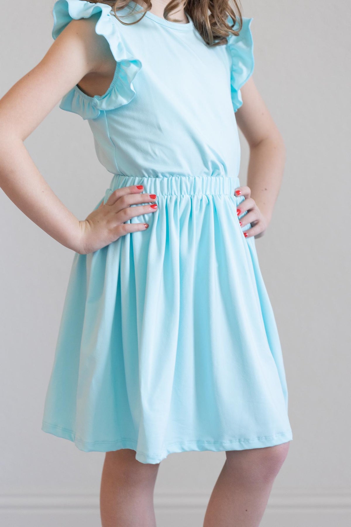 Aqua S/S Ruffle Tee 6