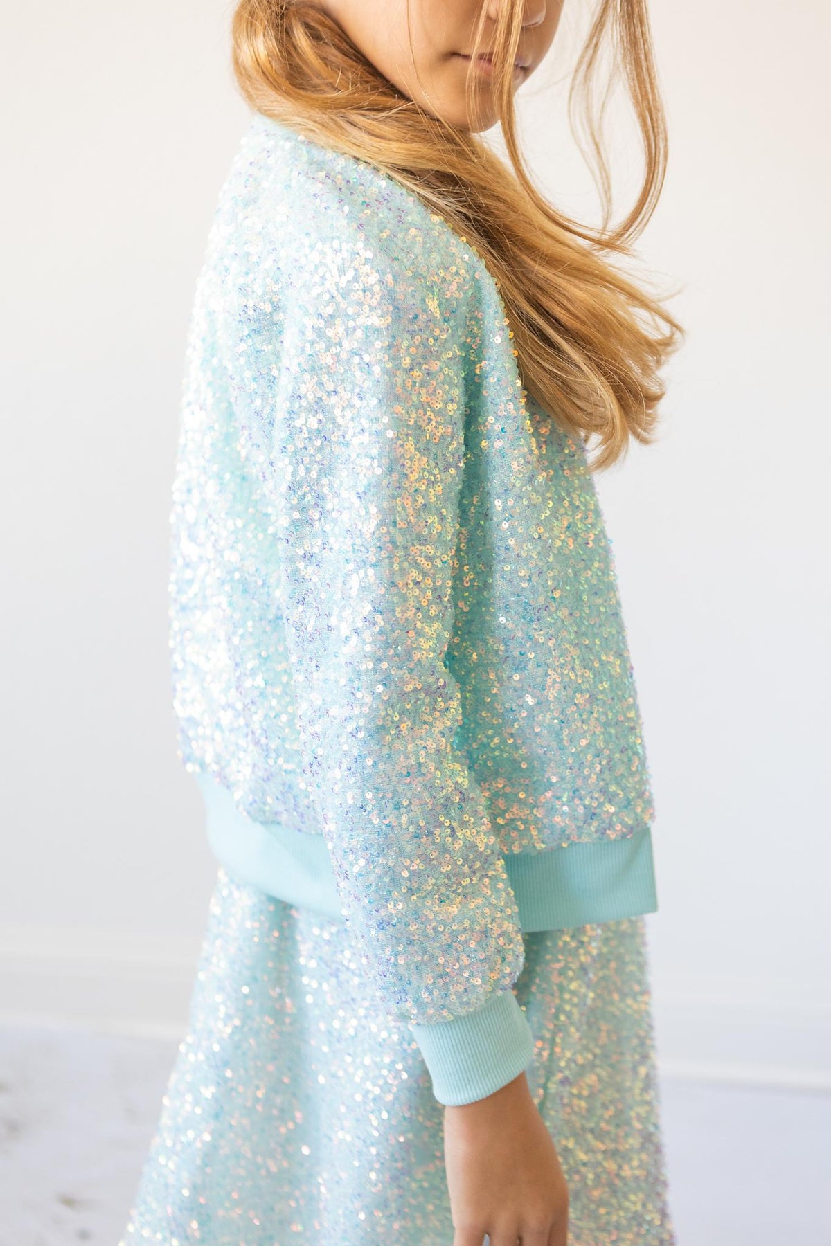 Aqua Sequin Jacket 2