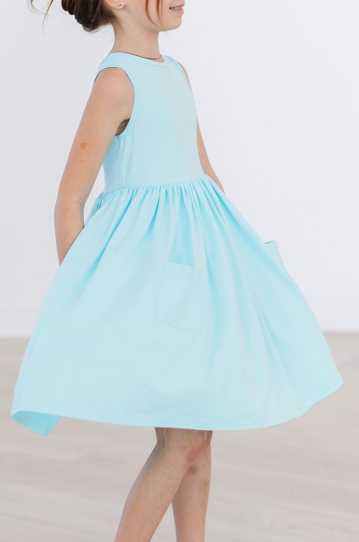 Aqua Tank Pocket Twirl Dress 5