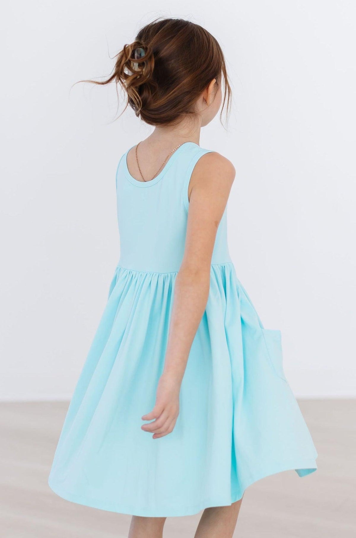 Aqua Tank Pocket Twirl Dress 6