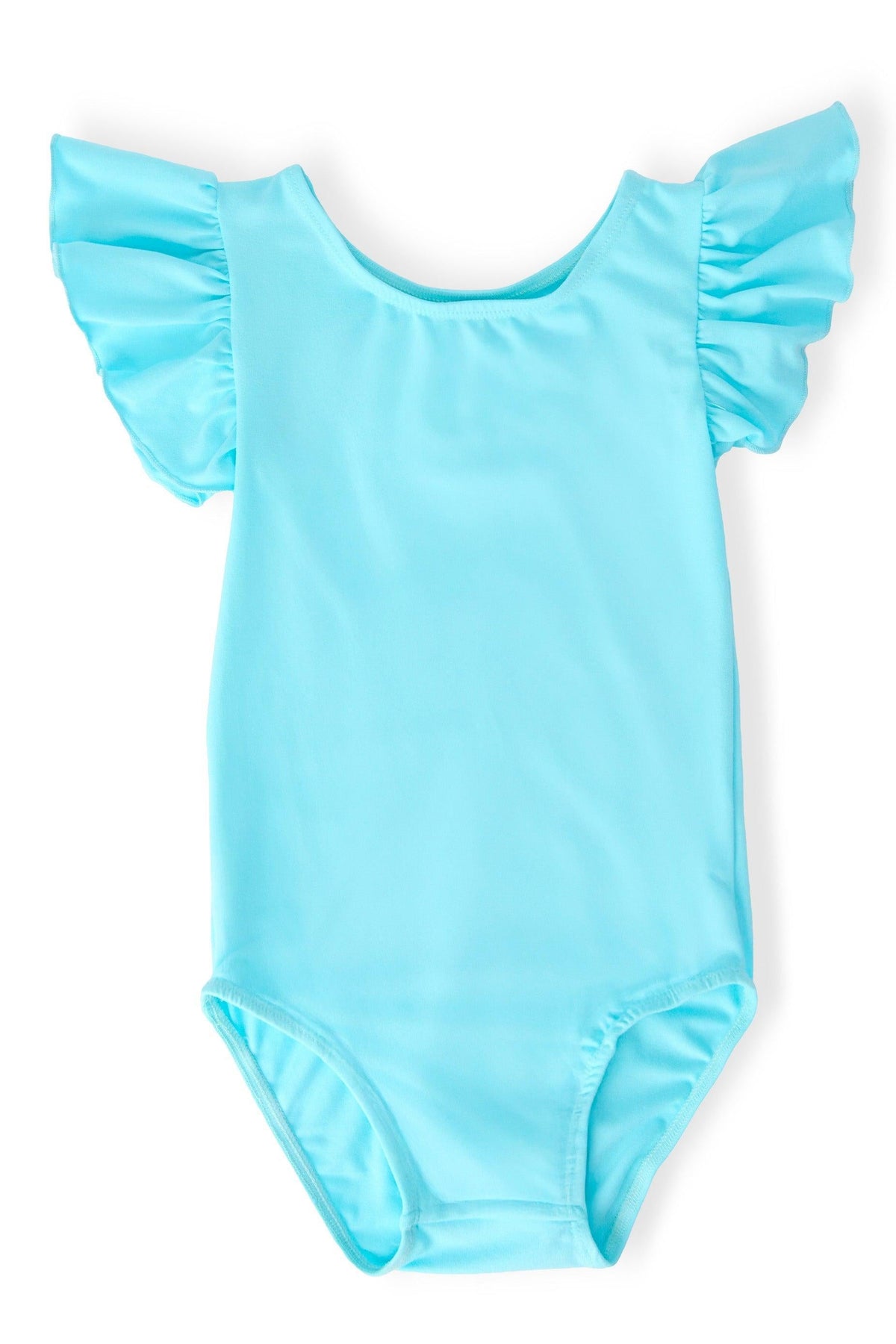 Aqua S/S Flutter Sleeve Leotard 1