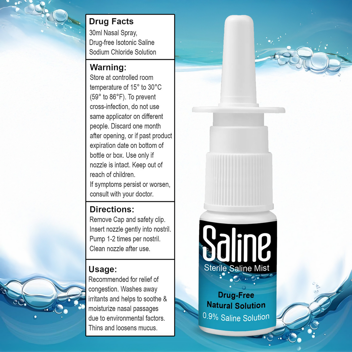 Shusher Care Saline Nasal Spray – Drug-Free, Preservative-Free Congestion Relief for Babies & Family 4