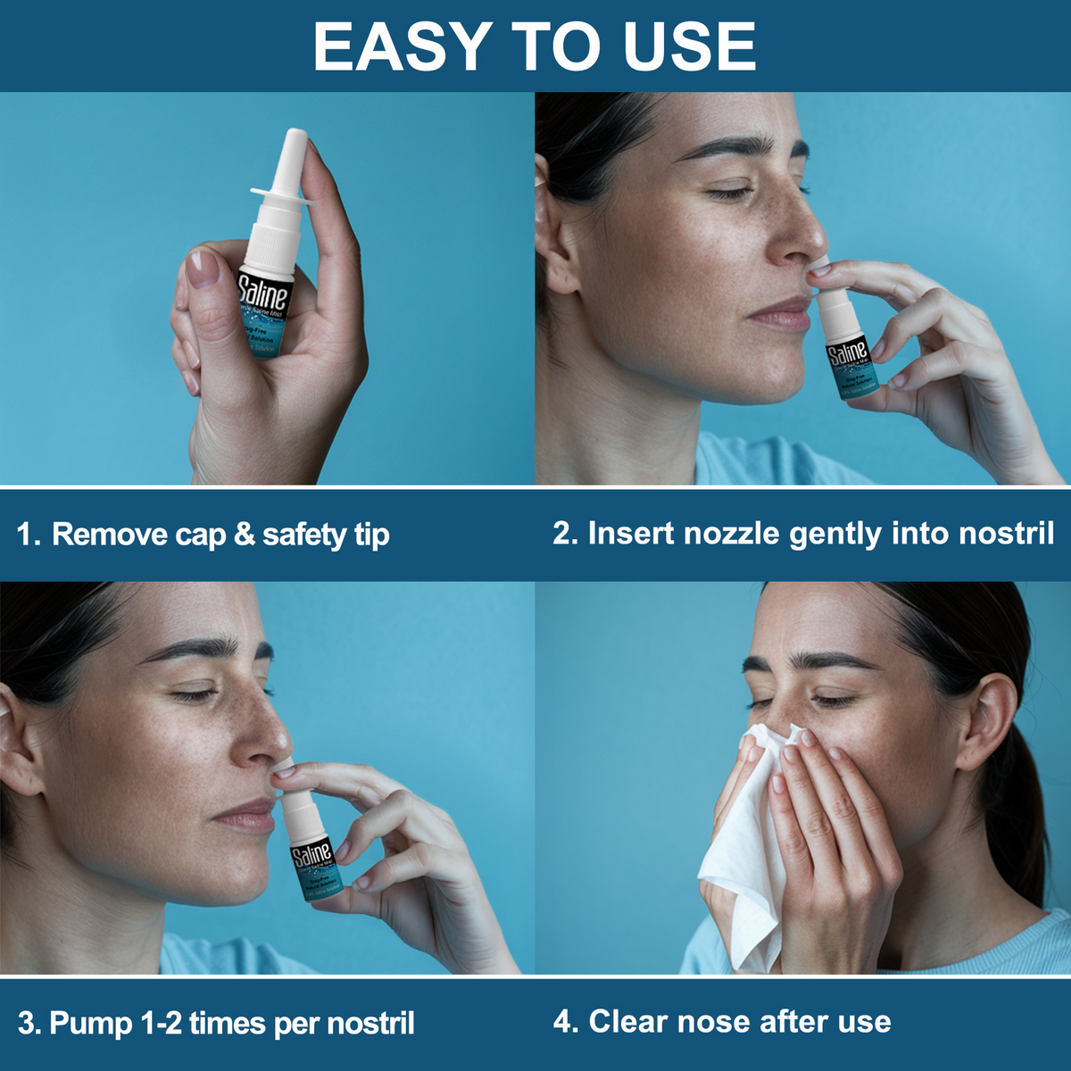 Shusher Care Saline Nasal Spray – Drug-Free, Preservative-Free Congestion Relief for Babies & Family 5
