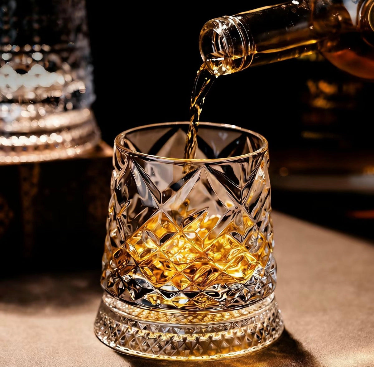 CrystalTwirl Rotating Drink Glass 3