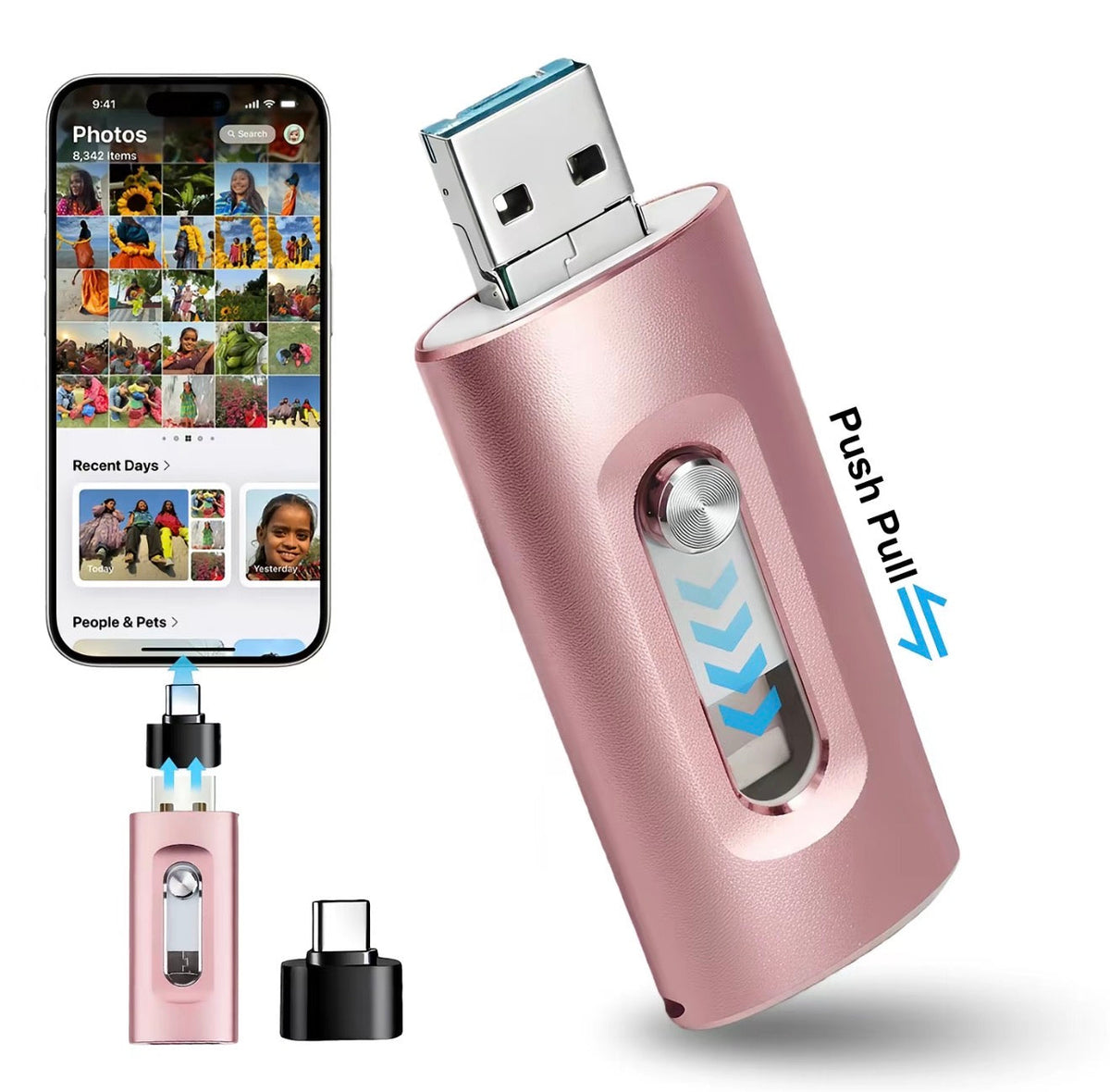 FlexiDrive 4-in-1 Flash Drive 1