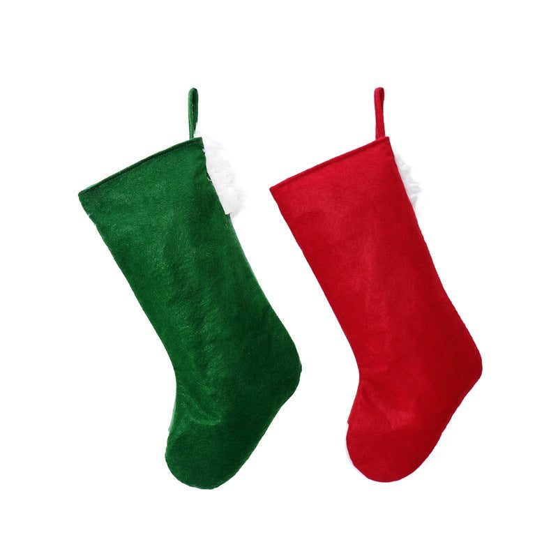 Christmas decorations Christmas pendants Christmas socks Santa Claus snowman velvet socks Christmas socks gift bags 4