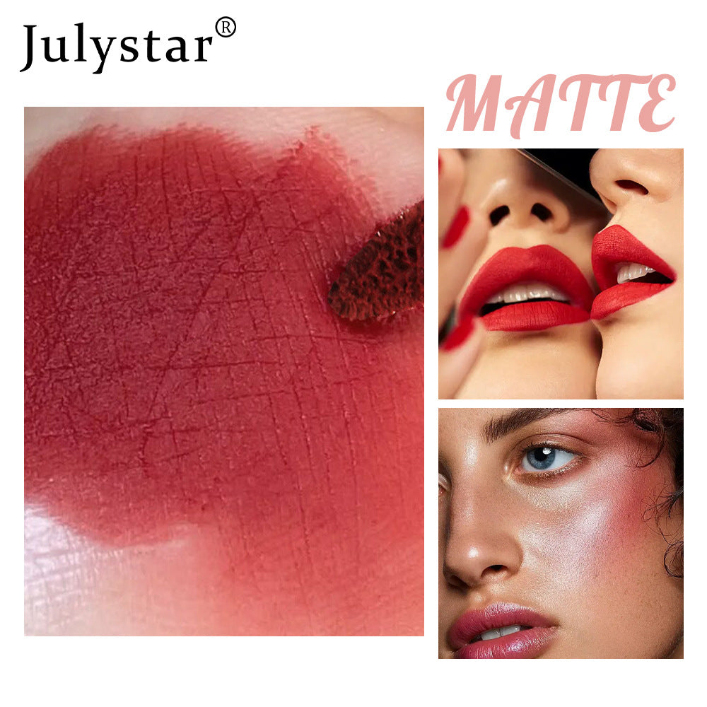 Christmas Makeup Powder Mist Matte Candy Lip Glaze Matte Long Lasting Moisturizing Liquid Lipstick 1