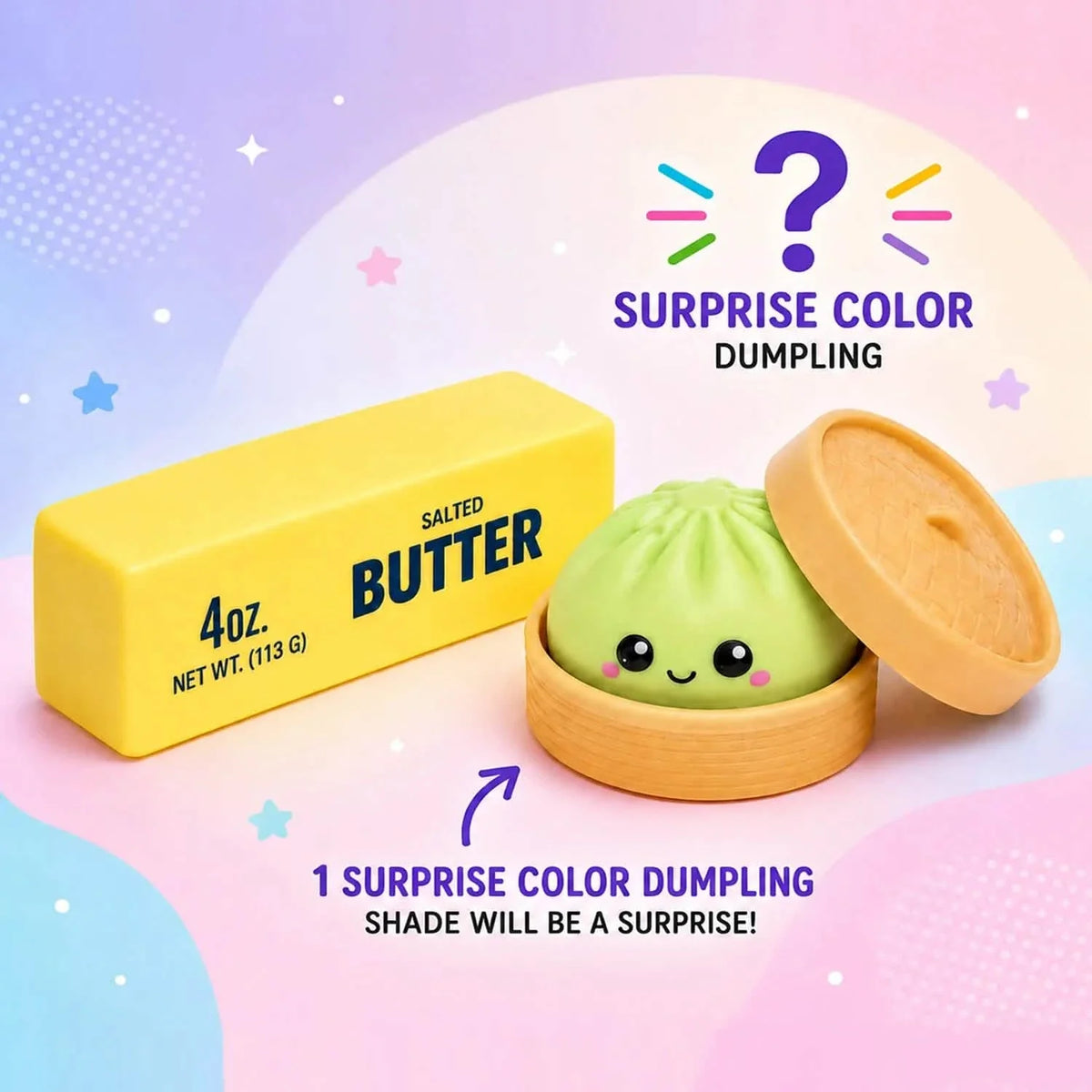 2-Pack: Squishy Dumpling & Butter Combo Pack – Slow Rising Fidget Toys 4