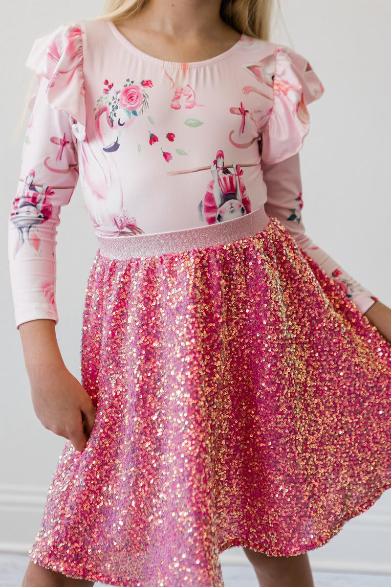 SALE Ballet Beauties L/S Flutter Sleeve Leotard 2