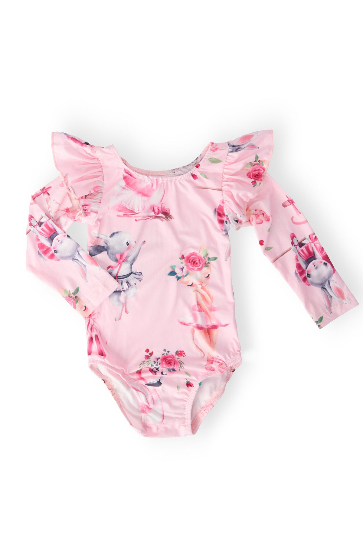 SALE Ballet Beauties L/S Flutter Sleeve Leotard 1
