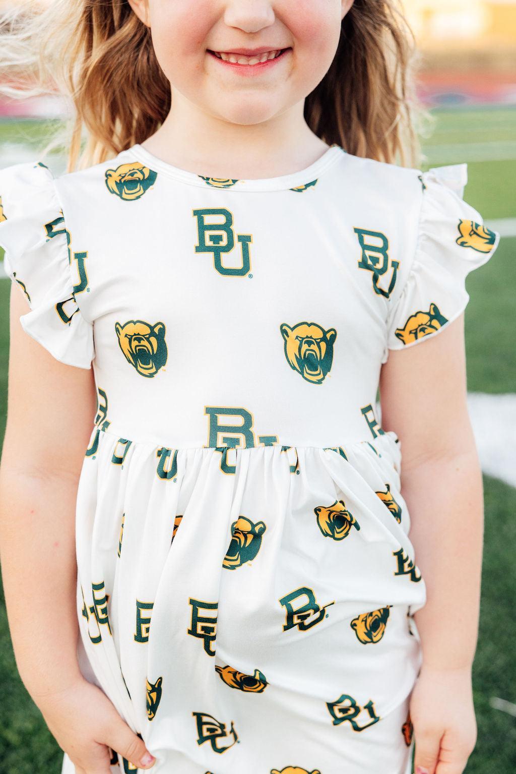 Baylor White Bear Flutter Twirl Dress 2