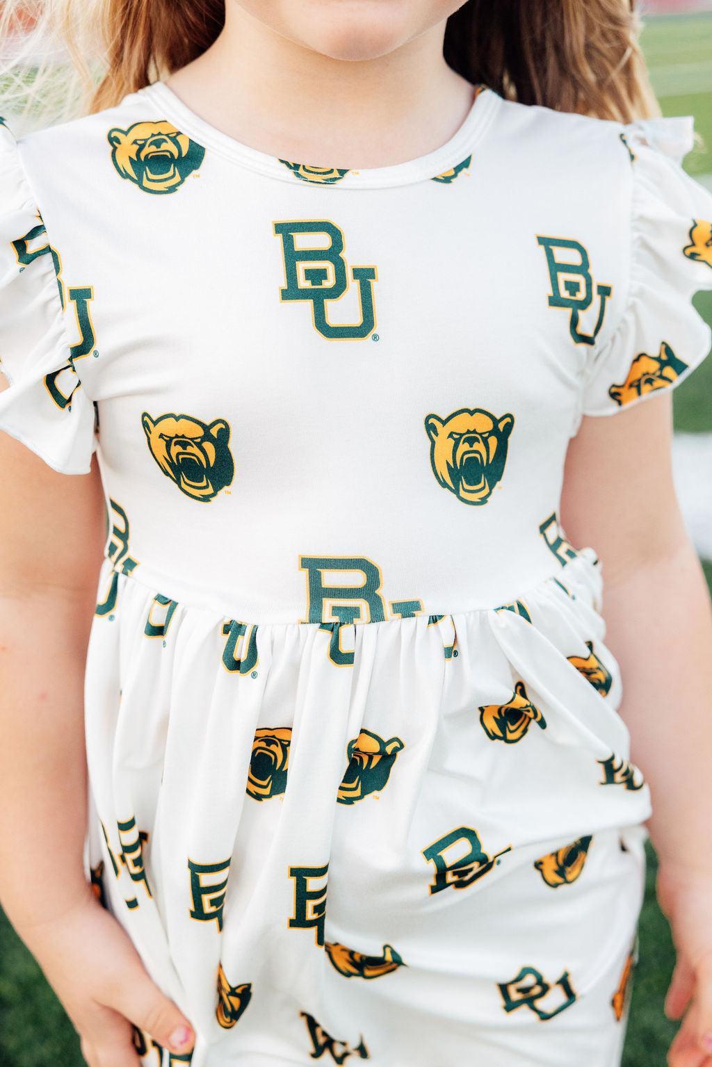 Baylor White Bear Flutter Twirl Dress 4